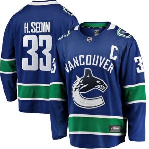 Herren Vancouver Canucks Eishockey Trikot Henrik Sedin #33 Breakaway Blau Fanatics Branded Heim